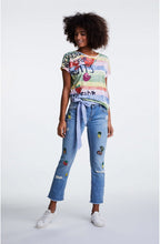 Striped Summer Fruit Design Top