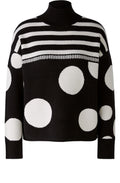 Stripes and Circles Monochrome Jumper