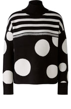Stripes and Circles Monochrome Jumper