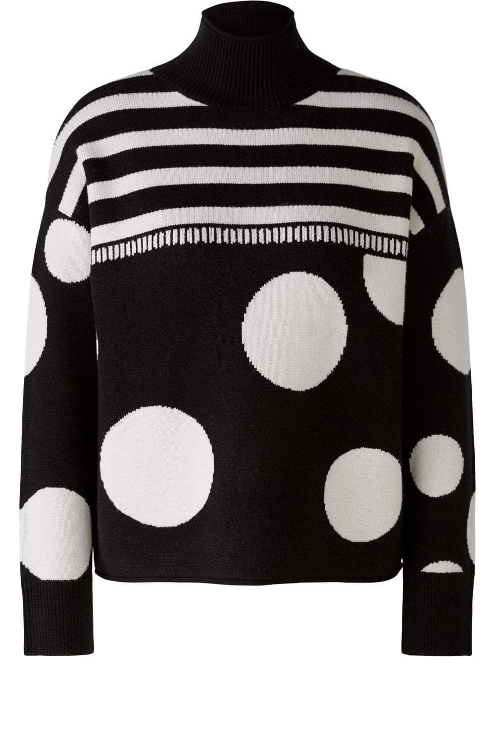 Stripes and Circles Monochrome Jumper