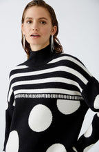 Stripes and Circles Monochrome Jumper