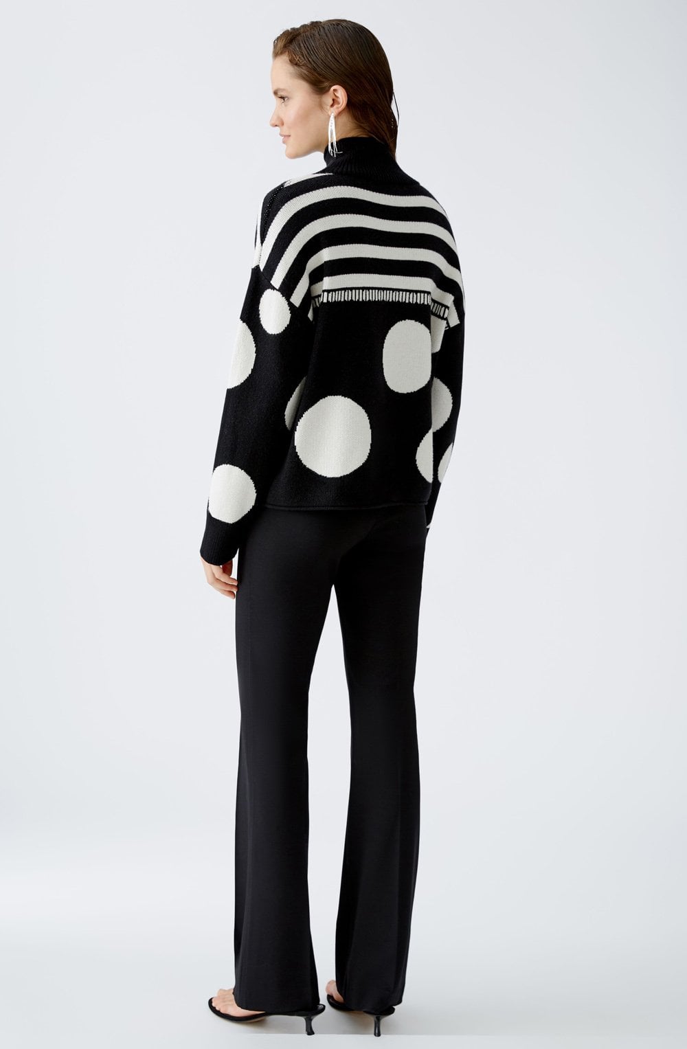 Stripes and Circles Monochrome Jumper