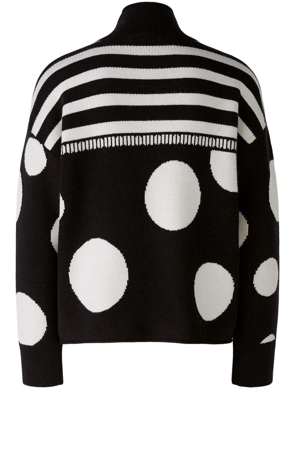 Stripes and Circles Monochrome Jumper