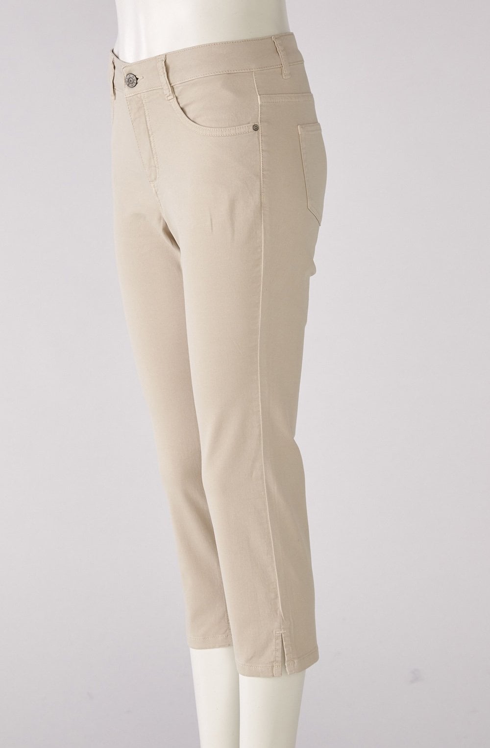 Sugar Beige Cropped Skinny Jeans