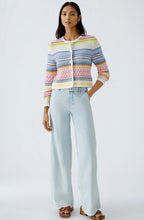 Summer Contrast Stripe Box Cardigan