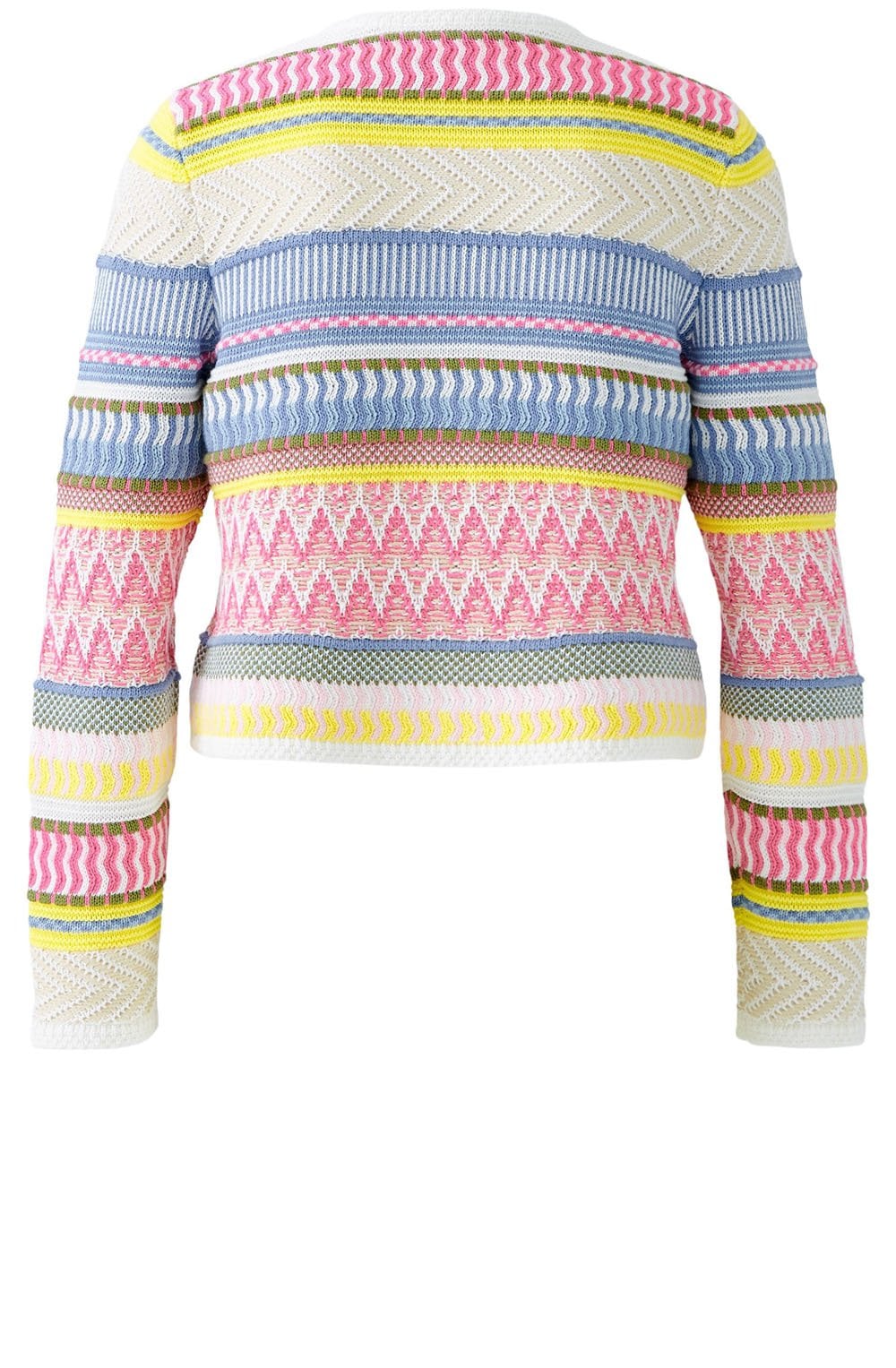 Summer Contrast Stripe Box Cardigan