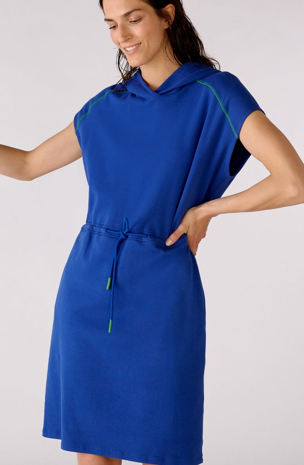 Surf The Web Hooded Sweatshirt Dress