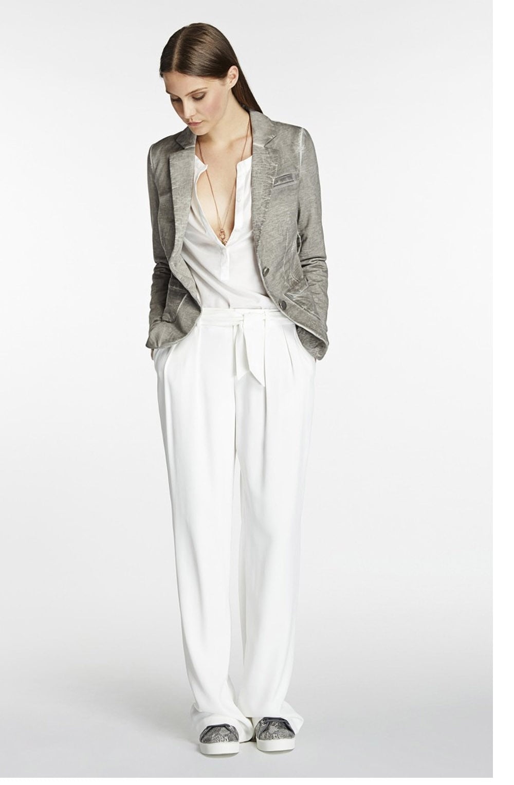 Tailored Washed Effect Jacket