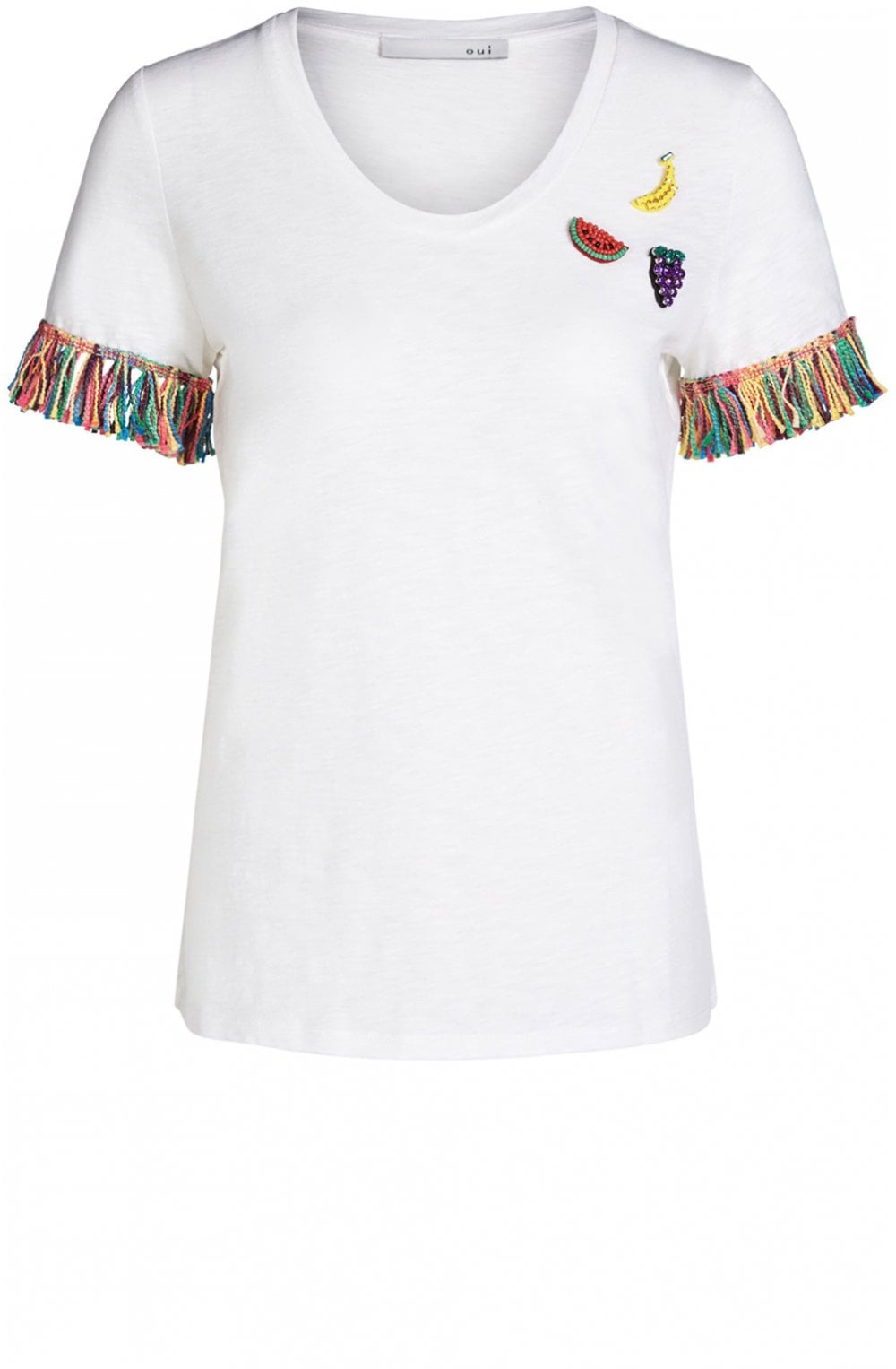 Tassel Sleeved T Shirt