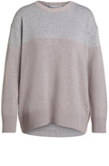 Taupe and grey Layered Jumper