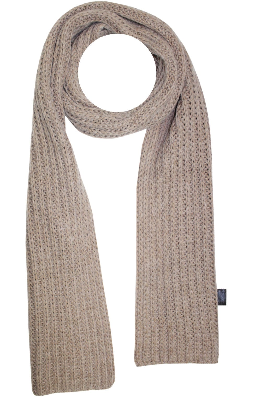 Taupe Chunky Knit Scarf