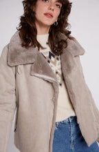 Taupe Faux Fur Jacket