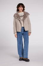 Taupe Faux Fur Jacket