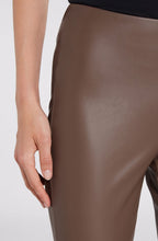 Taupe Faux Leather Trousers