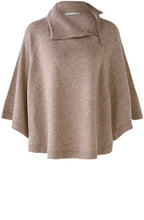 Taupe Fine Knit Poncho