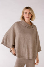 Taupe Fine Knit Poncho