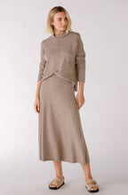 Taupe Melange Cowl Neck Jumper