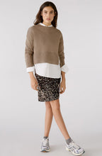 Taupe Melange Cropped Jumper