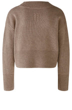 Taupe Melange Cropped Jumper