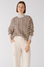Taupe Melange Fringe Detail Jumper