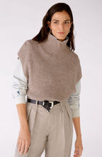 Taupe Melange High Neck Slip Over