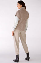 Taupe Melange High Neck Slip Over