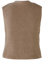 Taupe Melange Knitted Waistcoat