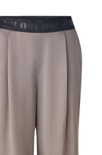Taupe Satin Palazzo Trousers