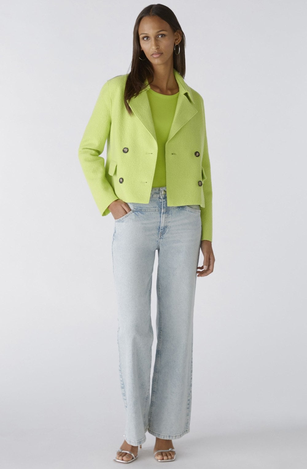 Tender Shoots Boiled Wool Caban Jacket