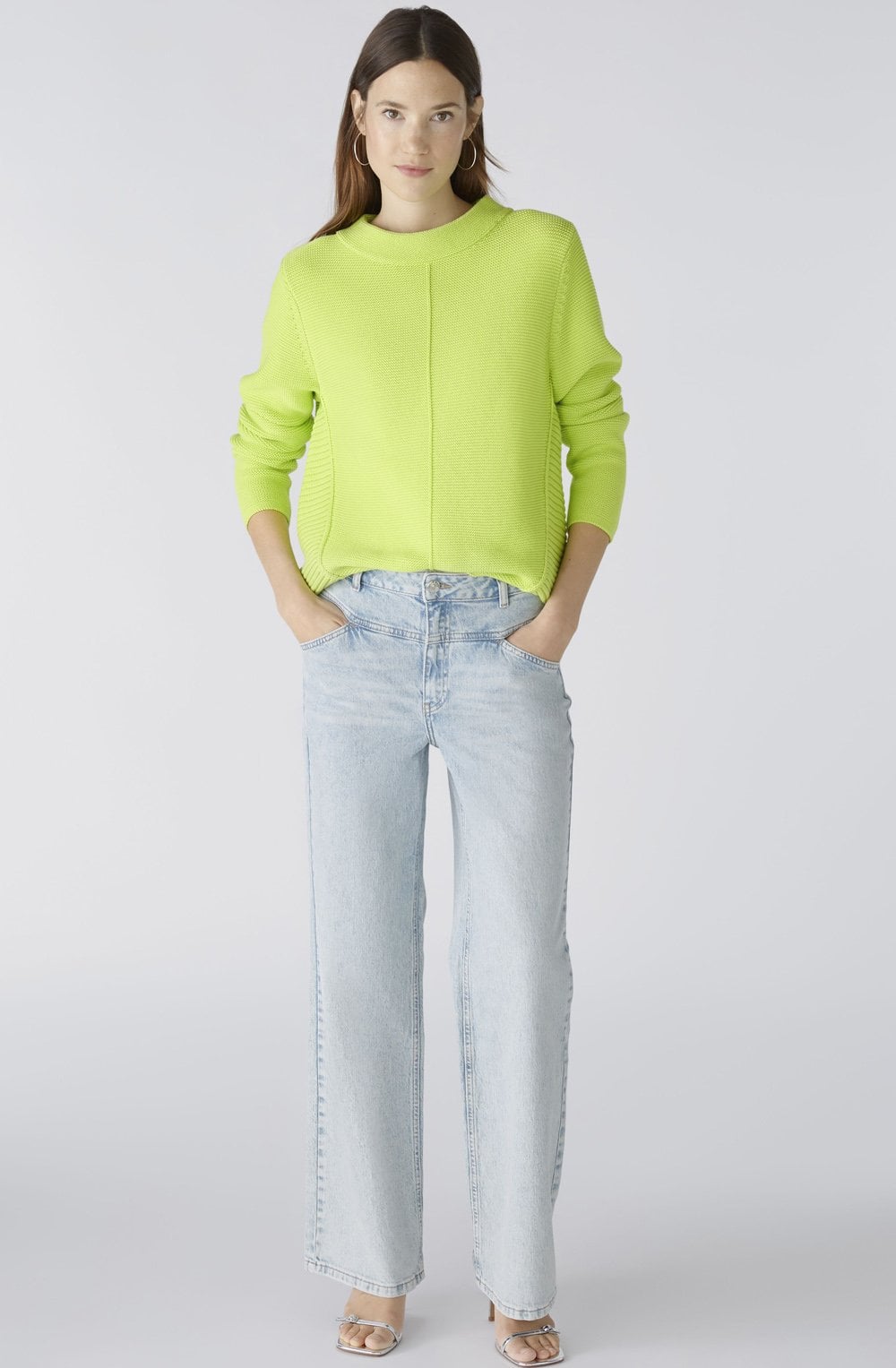 Tender Shoots Contrast Knit Jumper