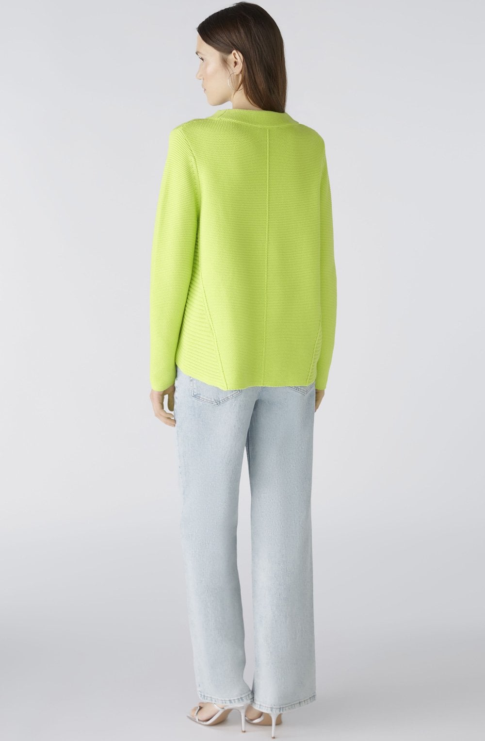 Tender Shoots Contrast Knit Jumper