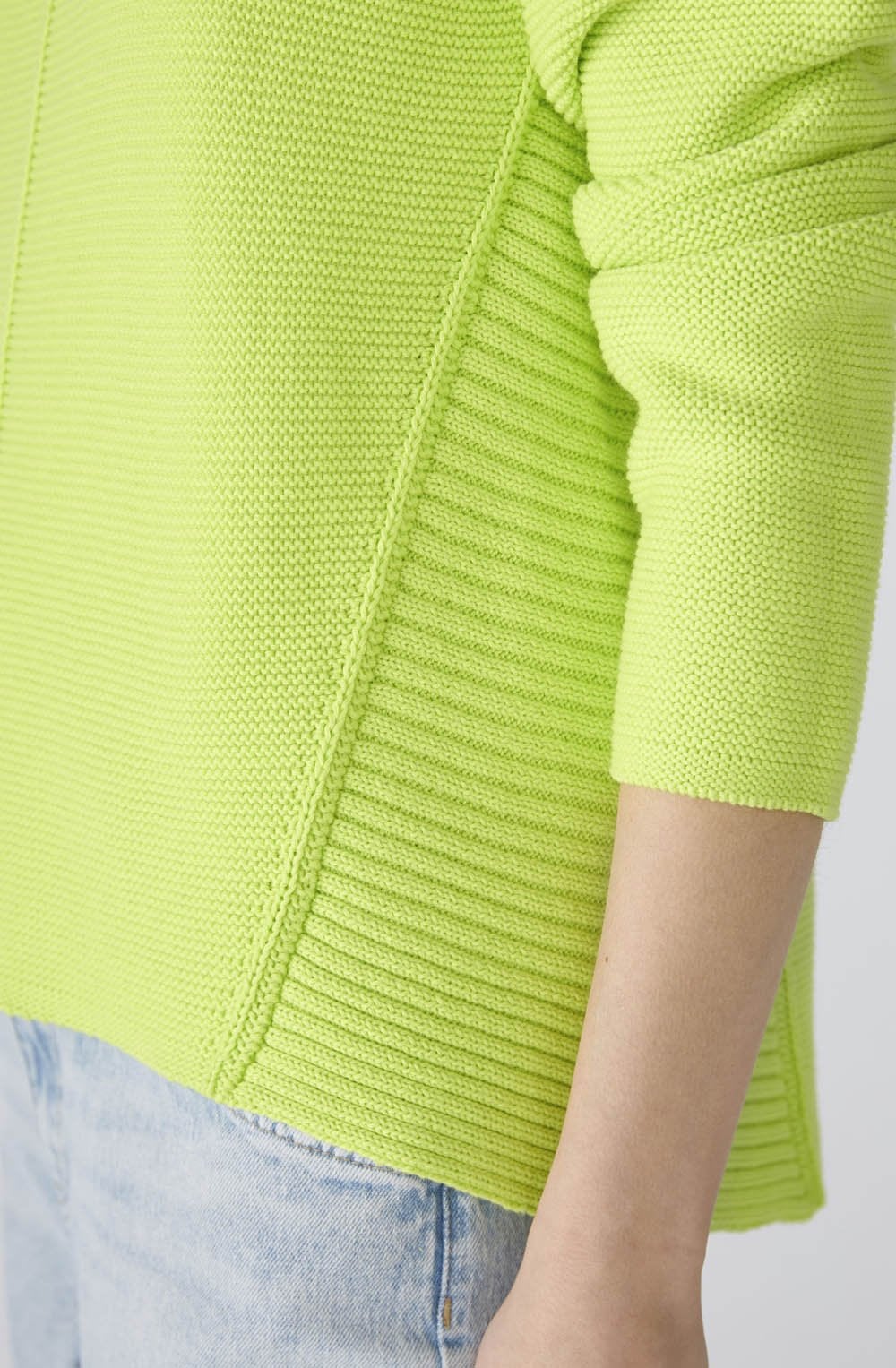 Tender Shoots Contrast Knit Jumper
