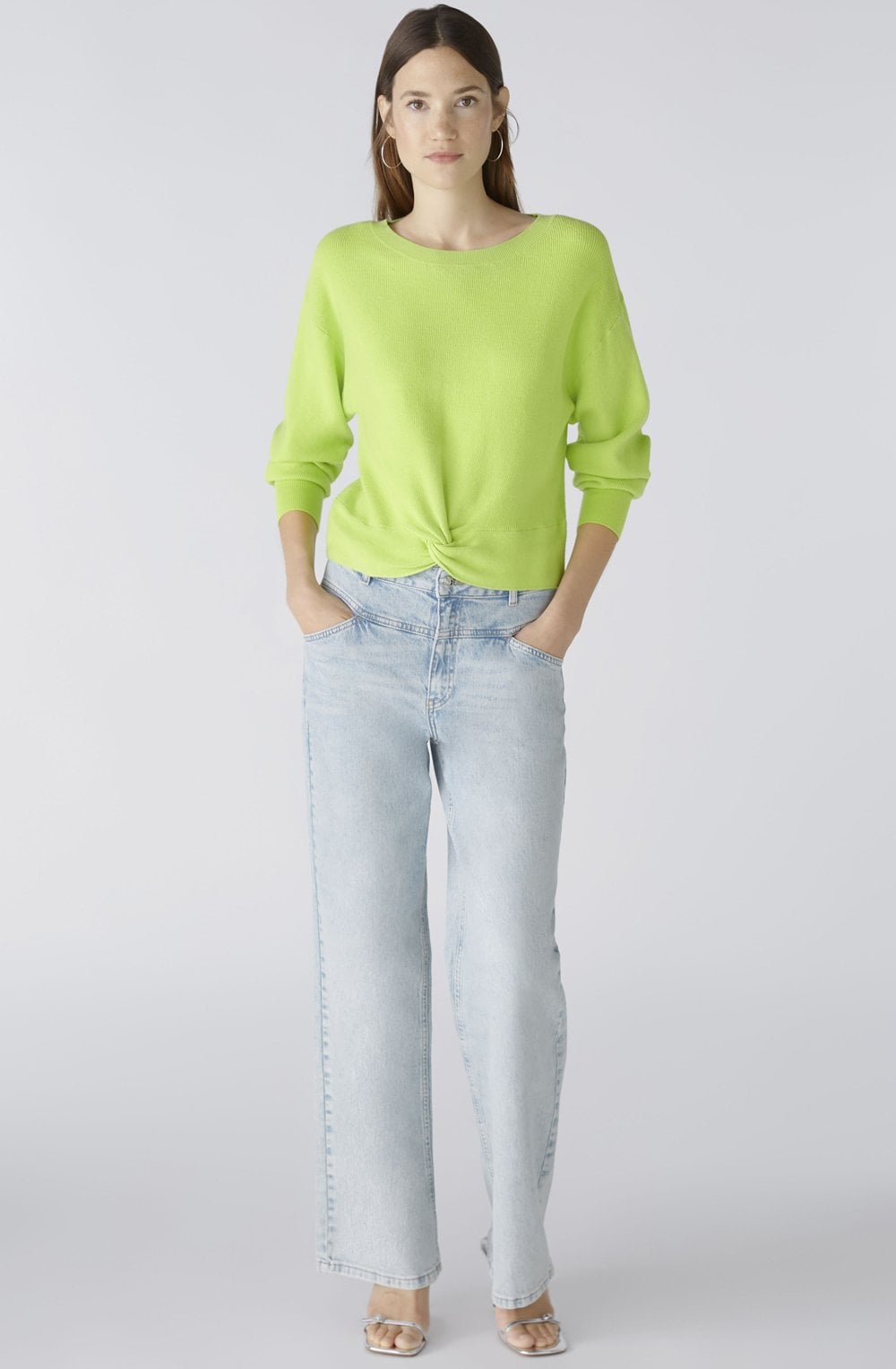 Tender Shoots Twisted Hem Sweater