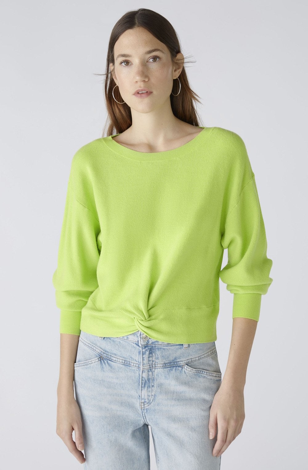 Tender Shoots Twisted Hem Sweater