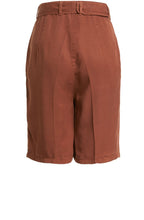 Terracotta Belted Shorts