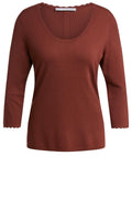 Terracotta Fine Knit Jumper