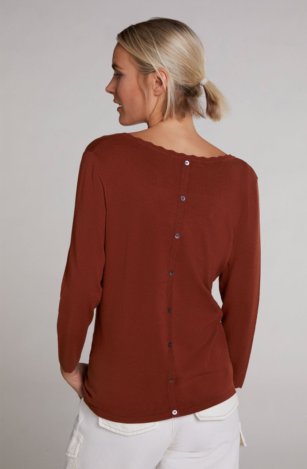 Terracotta Fine Knit Jumper