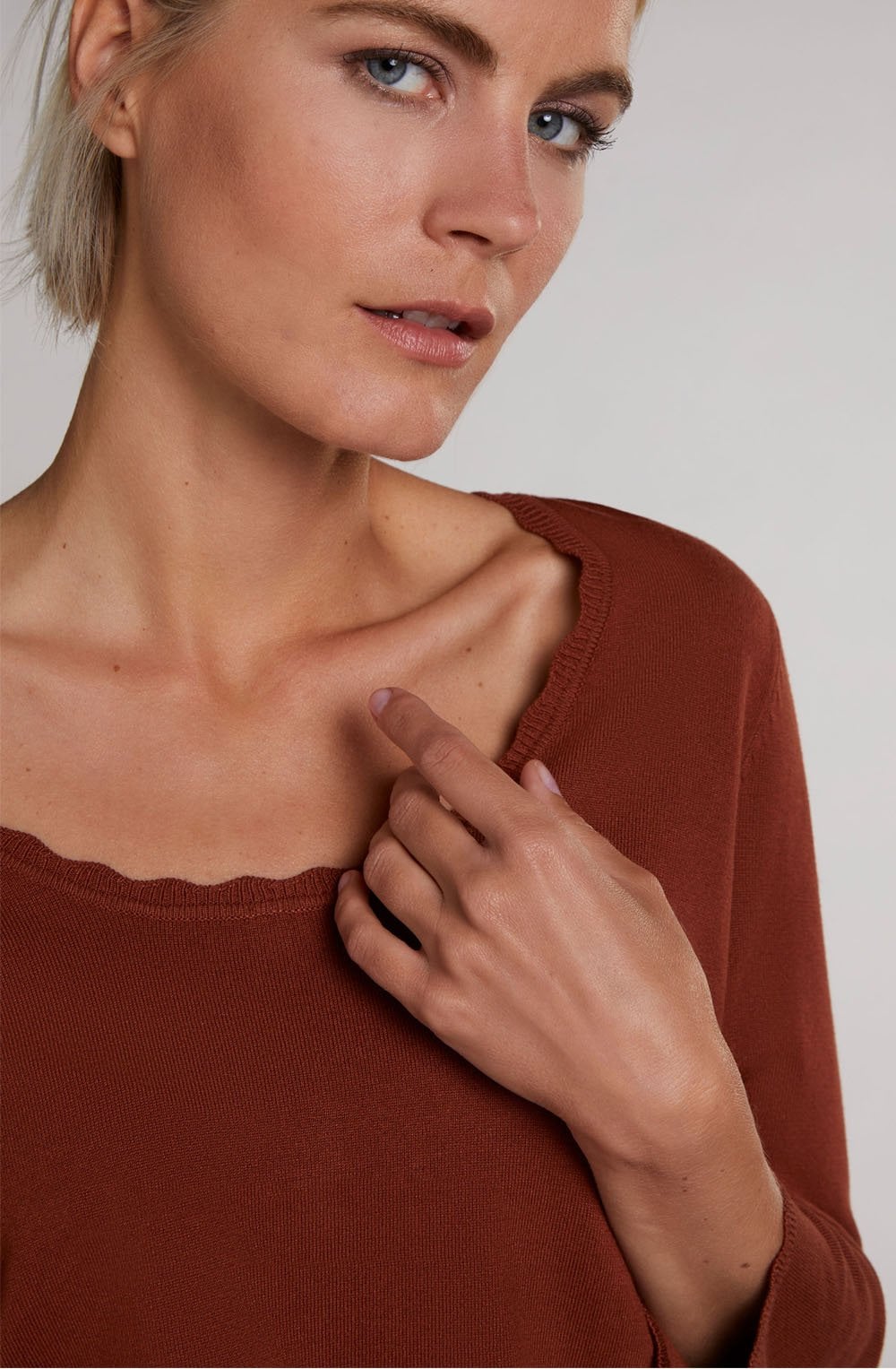 Terracotta Fine Knit Jumper