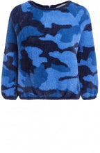 Textured Camouflage Print Jumper