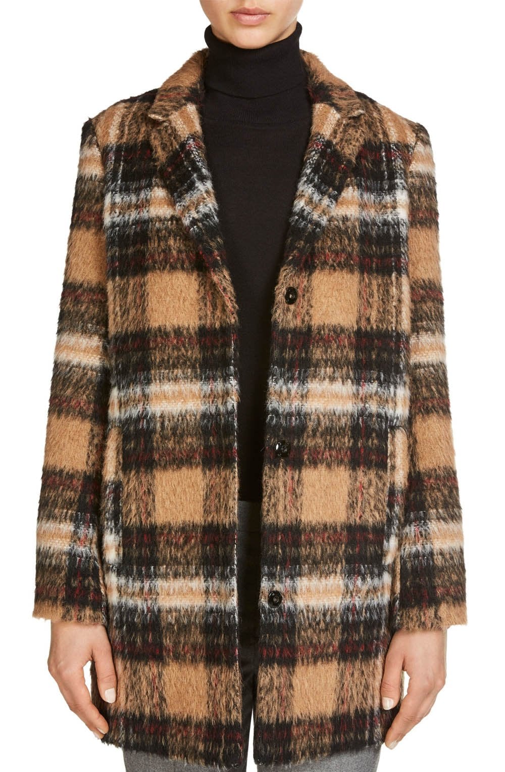 Textured Check Coat