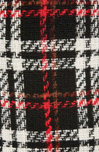 Textured Knit Check Skirt