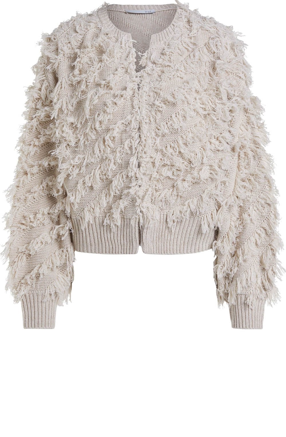 Textured Knit Stone Cardigan