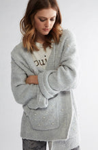 Textured Pearl Detailed Cardigan