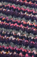 Textured Stripe Knit Scarf