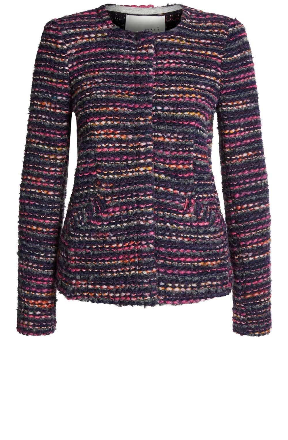Textured Woven Stripe Jacket