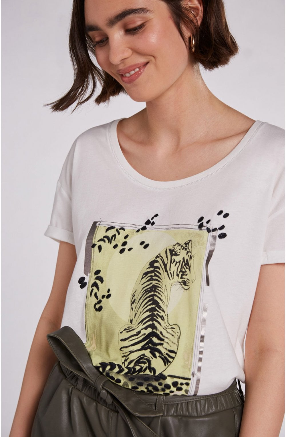 Tiger Design T Shirt