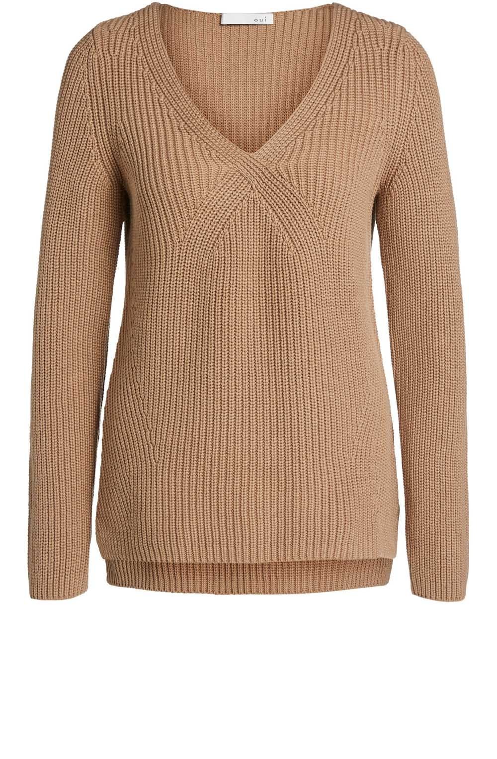 Tigers Eye Ribbed Knit Sweater