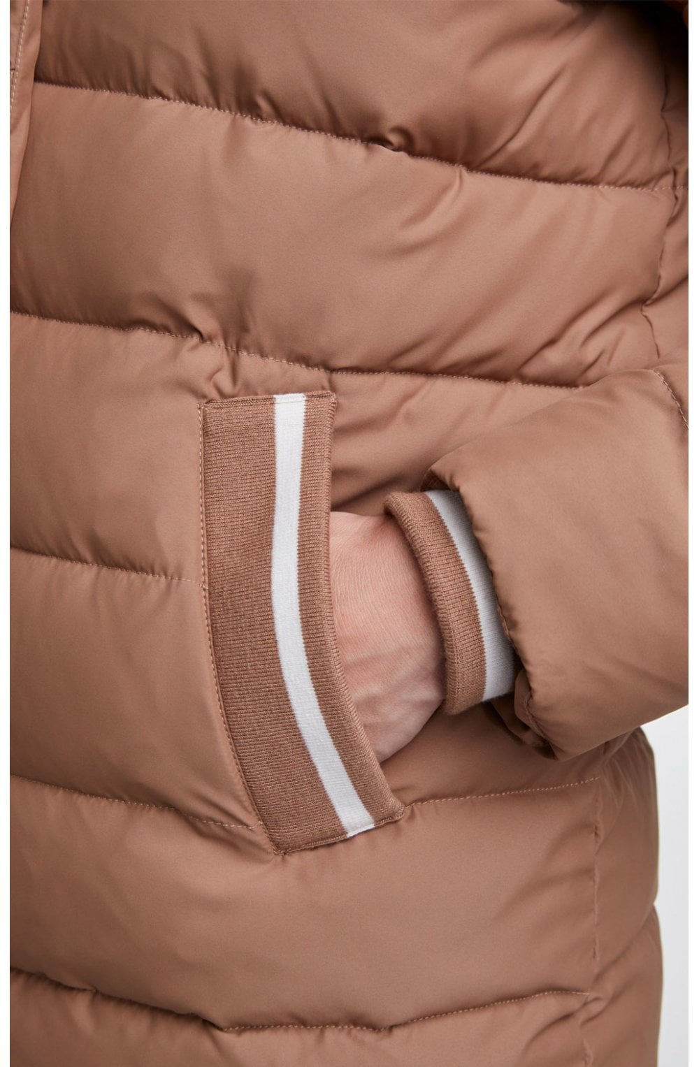 Toasted Coconut Quilted Coat
