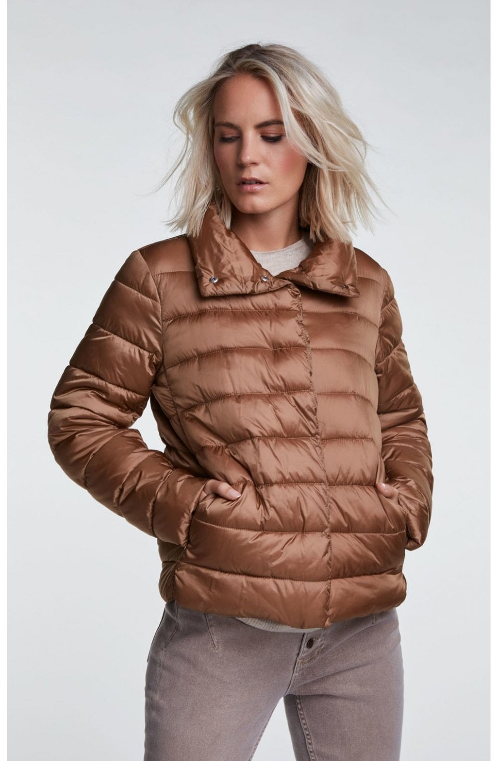 Toasted Coconut Quilted Jacket