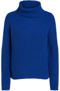 True Blue Chunky Cowl Neck Jumper